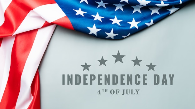 День независимости США 4 июля концепция, флаг Соединенных Штатов Америки