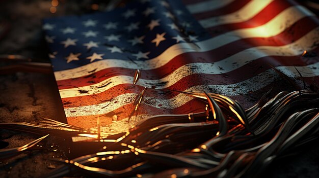 Usa independence day background hd 8k wallpaper stock photographic image