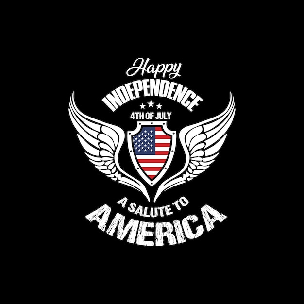 Usa independence t shirt design template vector