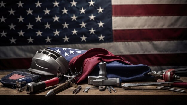 Photo usa labor day background