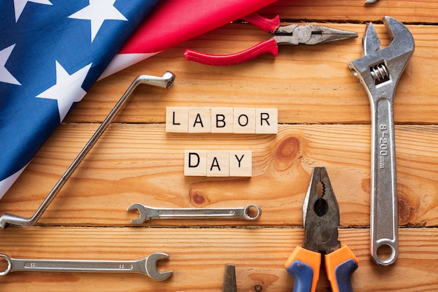 USA Labor day concept, First Monday in September.