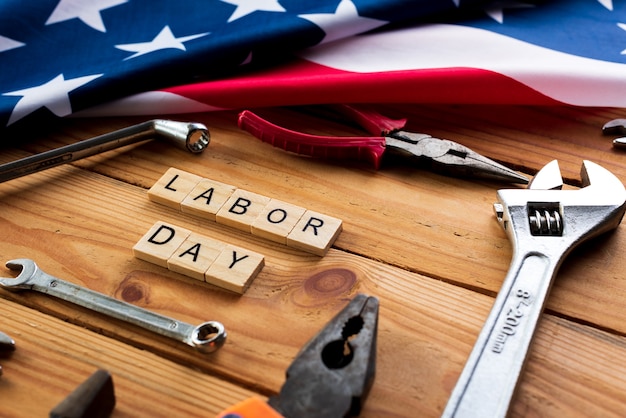 USA Labor day concept, First Monday in September.