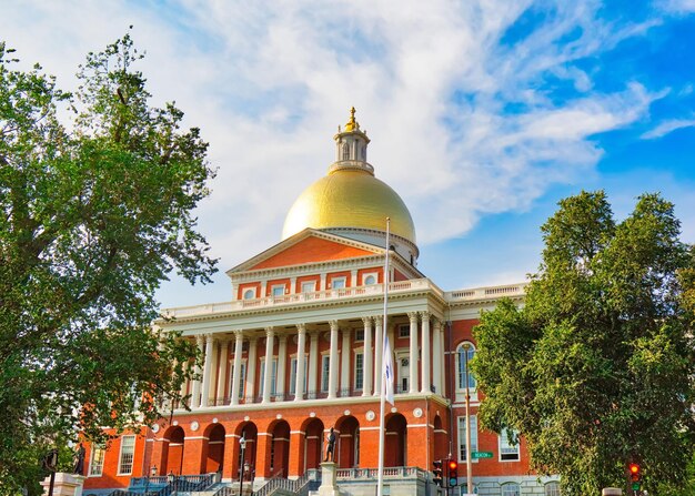 USA Massachusetts Boston State House s tourist attraction visited by numerous tourists