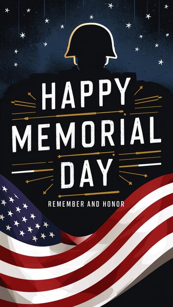 Photo usa memorial day illustration