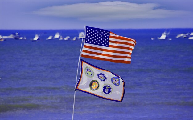 Photo usa  milatary flags