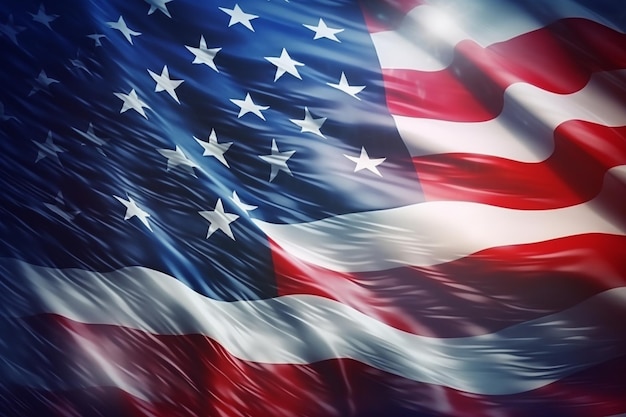 USA national flag creative background