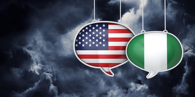 Usa and nigeria communication trade negotiation talks d rednering