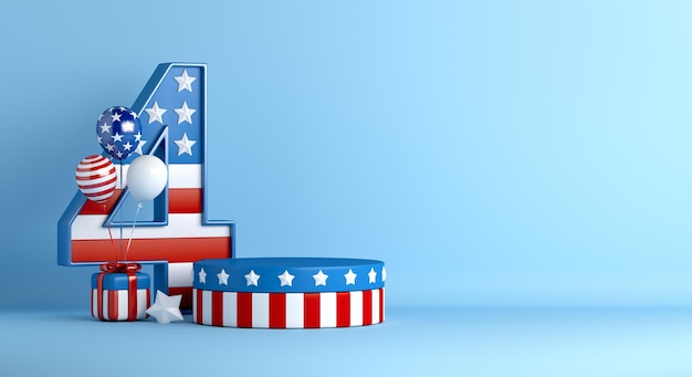 fourth of july podium