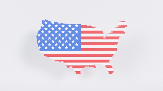 Usa state 3d