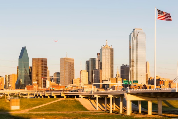 USA, Texas, Dallas skyline