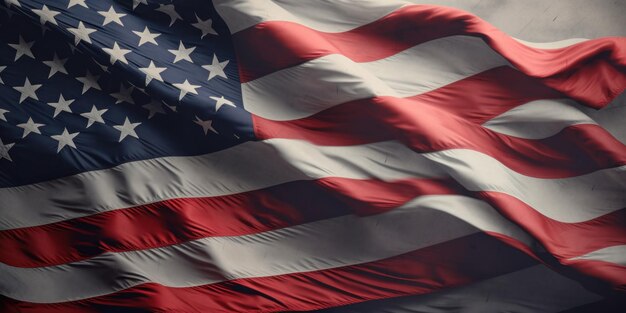 USA vlag achtergrond Illustratie Generatieve AIxD
