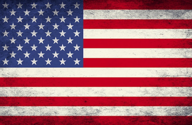 Usa vlag vector grunge ontwerp