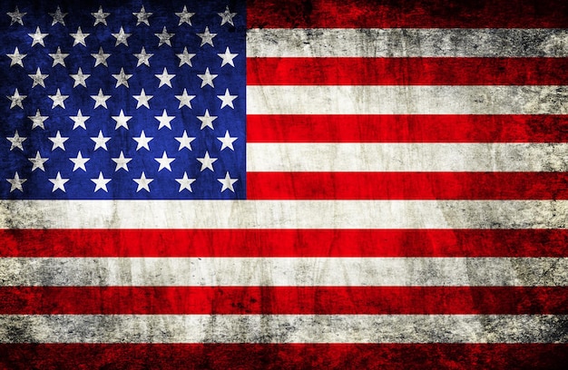 Usa vlag vector grunge ontwerp