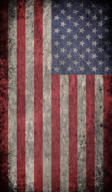 Usa vlag vector grunge ontwerp