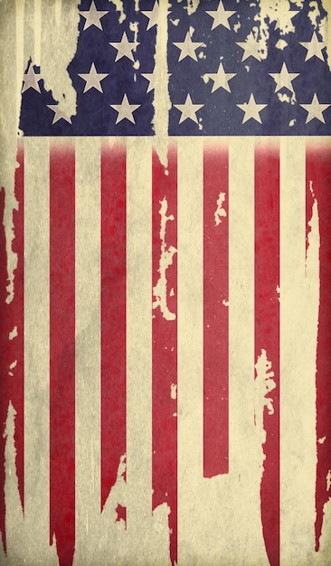 Usa vlag vector grunge ontwerp