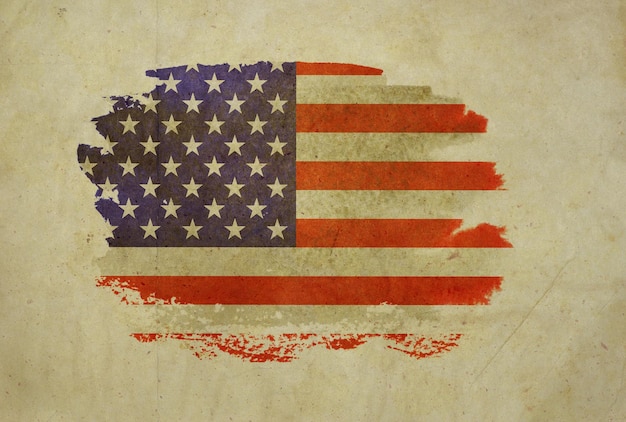 Usa vlag vector grunge ontwerp