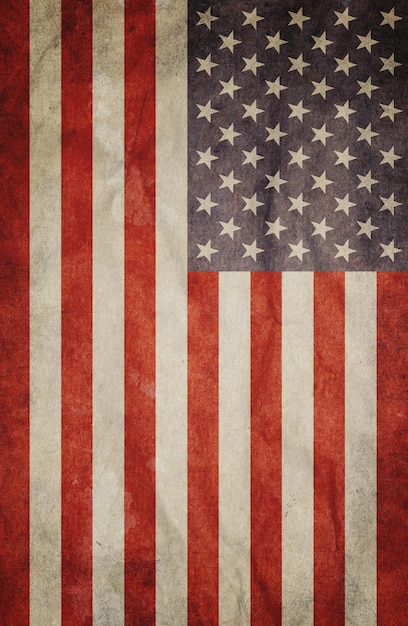 Usa vlag vector grunge ontwerp