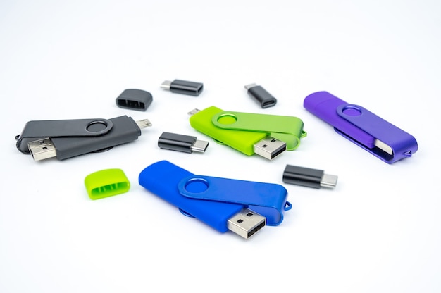 USB 2.0 micro-USB-flashdrive. OTG-geheugenstick voor telefoon. Dubbele flashkaart