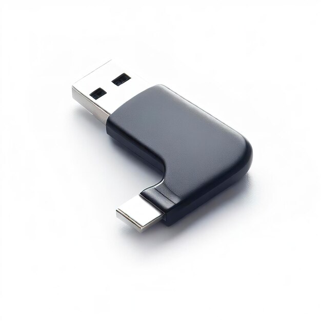 Photo usb drive on an white background