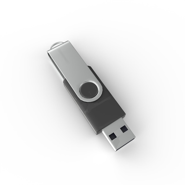 Usb flash drive 3d modelling