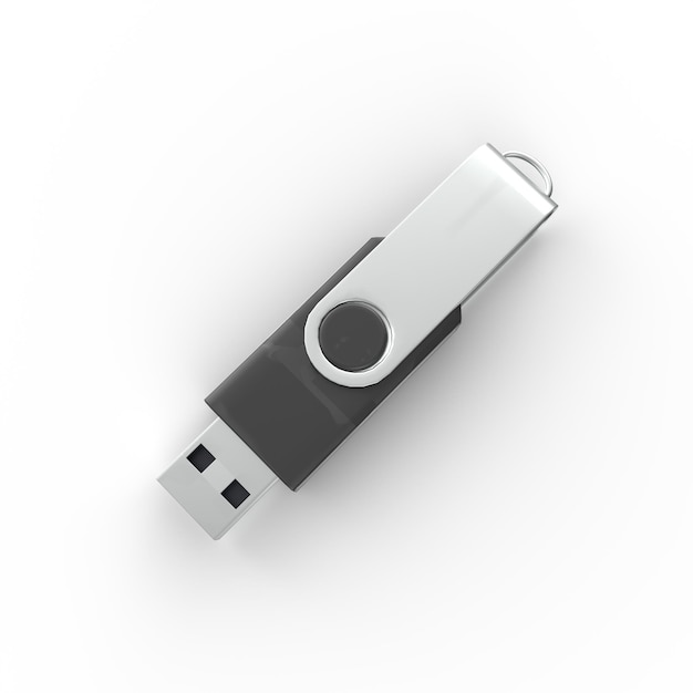 Usb flash drive 3d modelling