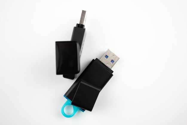 USB flash drive Schijf USB op een witte achtergrond