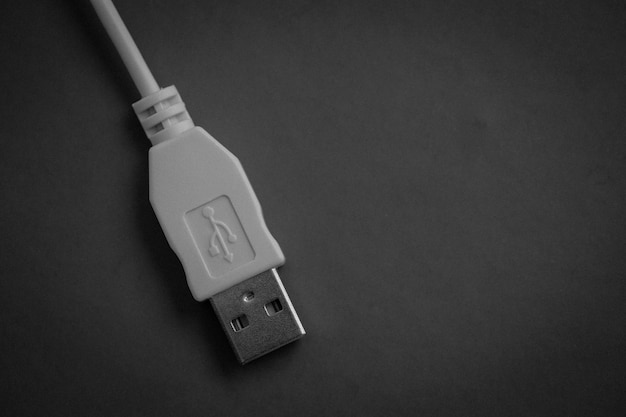 USB-kabel in zwart en wit