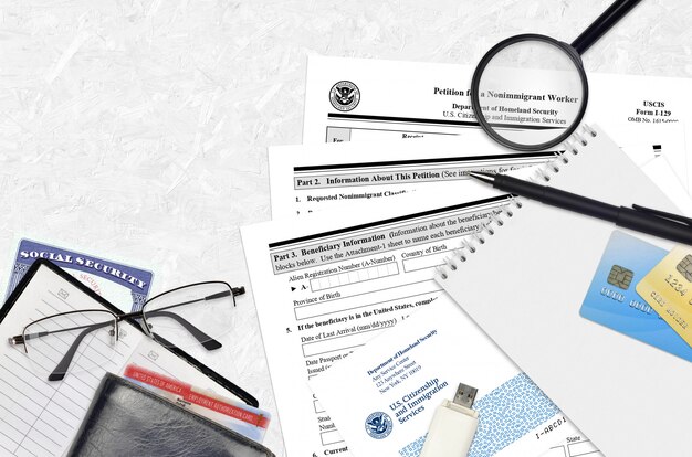 USCIS form I-129 Petition for a nonimmigrant worker