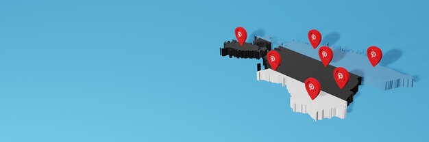 Использование 5G Pinterest в Эстонии для телевидения в социальных сетях и фонового покрытия веб-сайтов