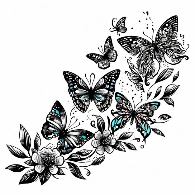 Photo use butterflies to represent the transformation and beauty that peace can bring