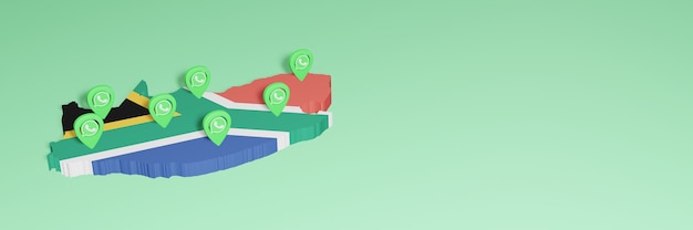 Use of Whatsapp in South Africa for the needs of social media tv and website background cover