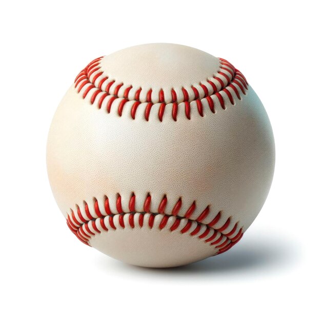 野球ボールを白い背景で分離する AI ゲネレーティブ