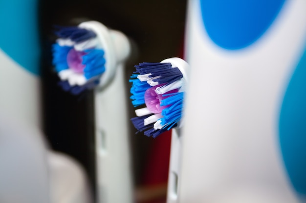 Б / у сине-белая насадка для электрической зубной щетки