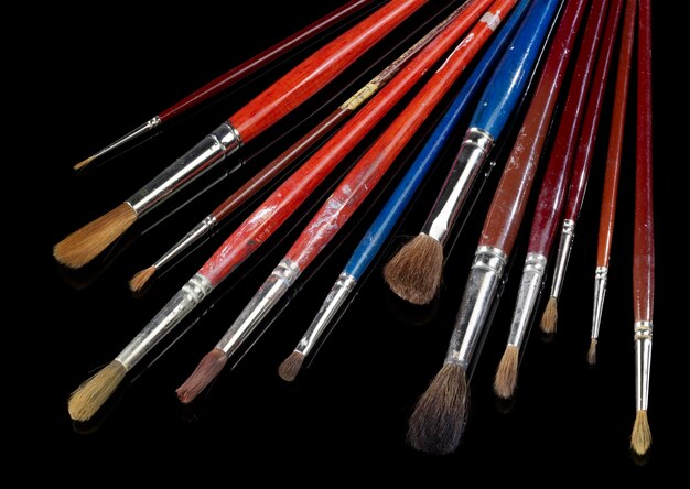 used paintbrushes