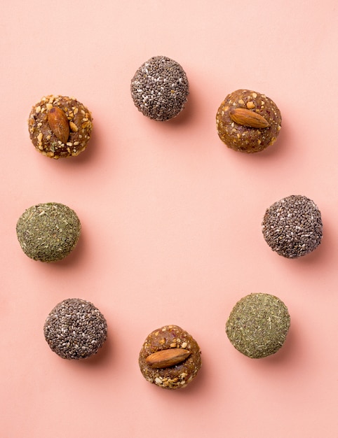 Useful sweets without sugar from dried fruits energy balls