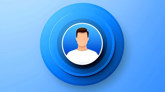 User avatar profile icon for web design or print