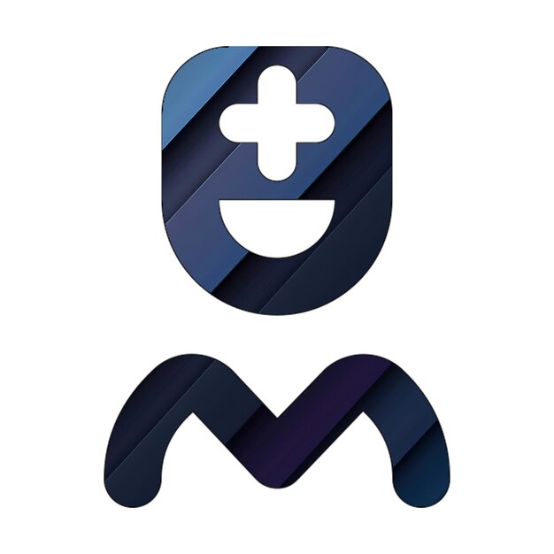 Foto icona dell'infermiere utente cyan blu consistenza diagonale scura