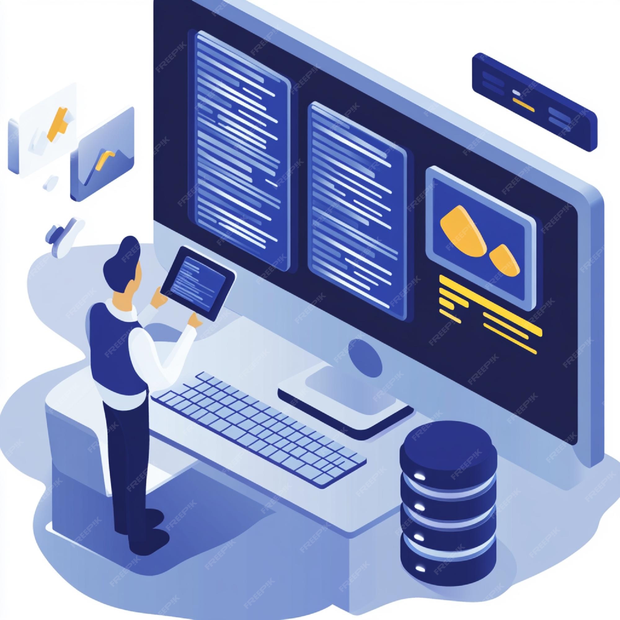 A user querying a large dataset in SQL format using a database ...