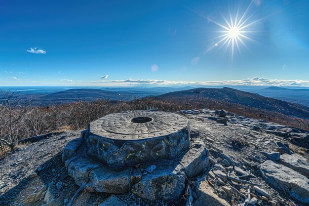 Photo usgs summit marker mount marcy new york state highpoint