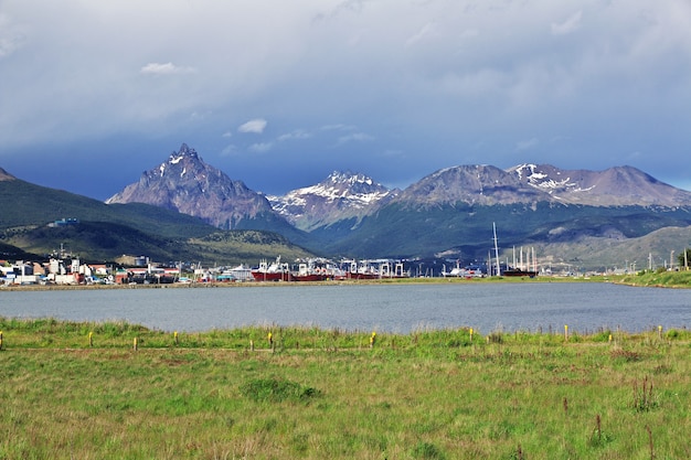 Ushuaia stad op Tierra del Fuego, Argentinië