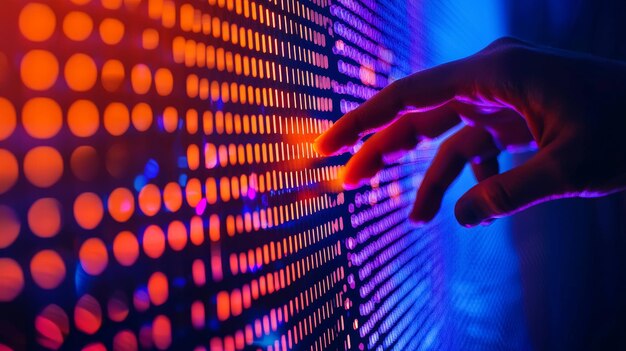 using a digital interface to interact with metadata tagging and taxonomy structures in a futuristic setting with ai visualization futuristic technology and an evening setting with a task desk