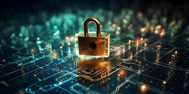 Использование передовых технологий кибербезопасности для защиты критических данных и обеспечения цифровой безопасности Концепция технологии кибербезпеки Защита данных Цифровая безопасность Усовершенствованное шифрование