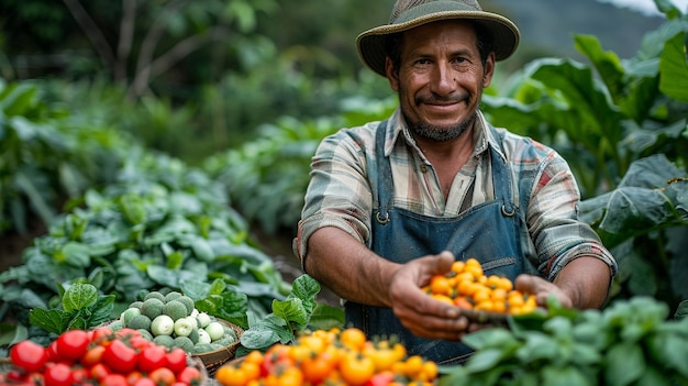 Photo utilizing agroecological diversity background