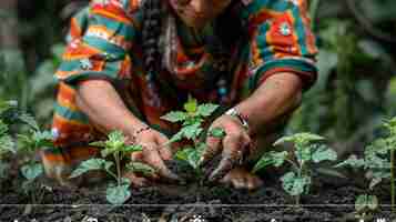 Photo utilizing agroecological diversity background