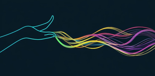 utilizing big data technology and data science a data scientist interacts with complex datasets on a virtual screen concepts of data flow neural networks stocks machine learning and analytics