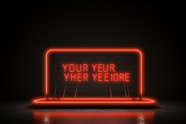 Uw ontwerp hier neon bord