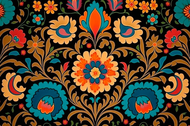 Uzbek fabric background AI generative