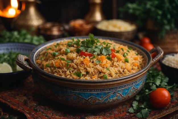 Uzbek pilaf somsa national food ar c