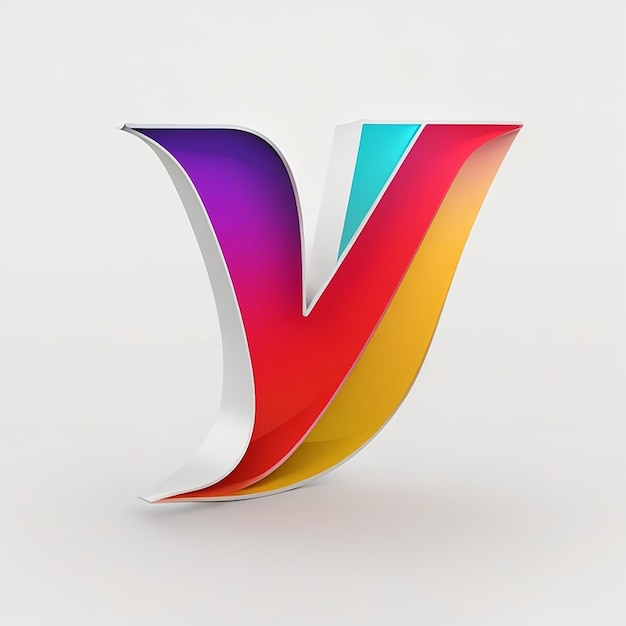 V Letter logo template vector icon illustration design ai generated