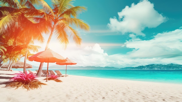 Vacation travel summer background